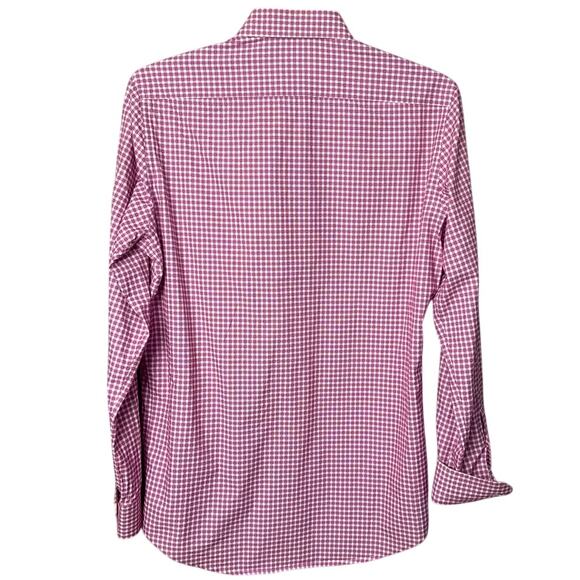 Robert Graham Men's Button Down Shirt Hot Pink Plaid Size 15.5 39 Preppy Classic - Picture 3 of 10